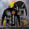 Crazy Skull Firefighter Hoodie For Men And Women