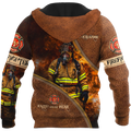 Customize Name Firefighter Hoodie For Men And Women