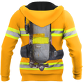 Customize Name Firefighter 3D All Printed Hoodie For Men And Women