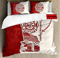 Customize Name Strong Firefighter Bedding Set