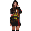 Brave Firefighter Hoodie Dress