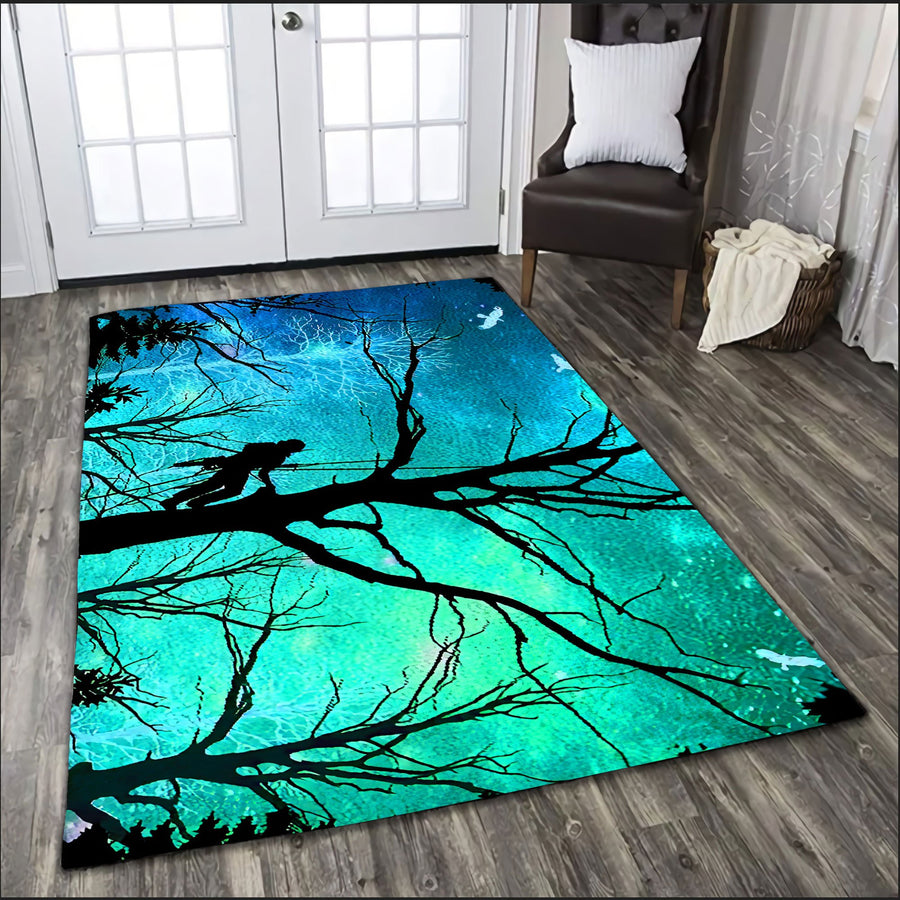 3D All Over Printed Logger Rug Full Color