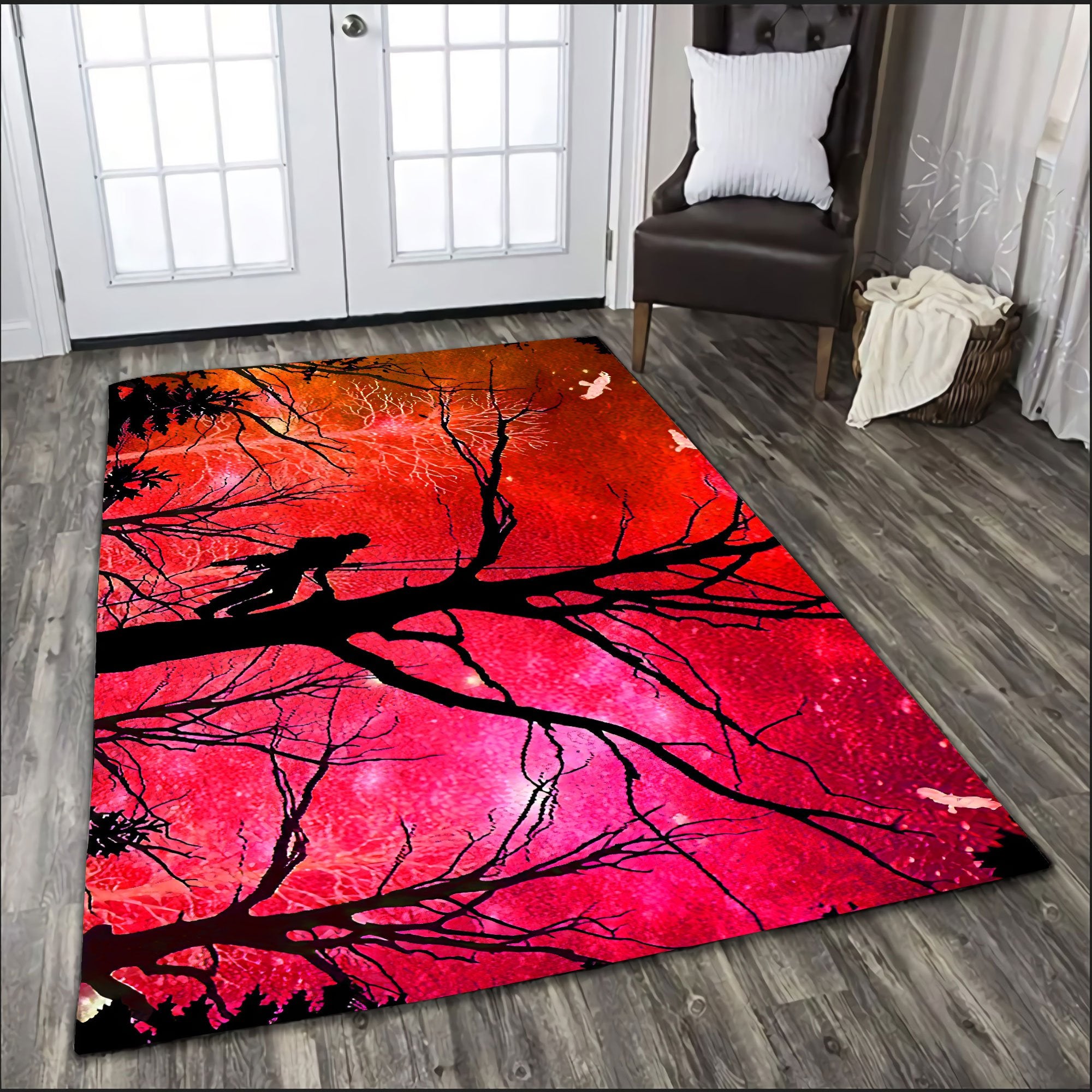 3D All Over Printed Logger Rug Full Color