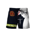 Customize Name Firefighter 3D All Printed Hoodie For Men And Women