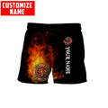 Customize Name Firefighter 3D All Over Printed Unisex Shirts