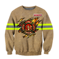 Customize Name Firefighter Hoodie For Men And Women