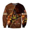 Customize Name Firefighter Hoodie For Men And Women