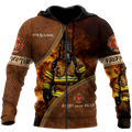 Customize Name Firefighter Hoodie For Men And Women