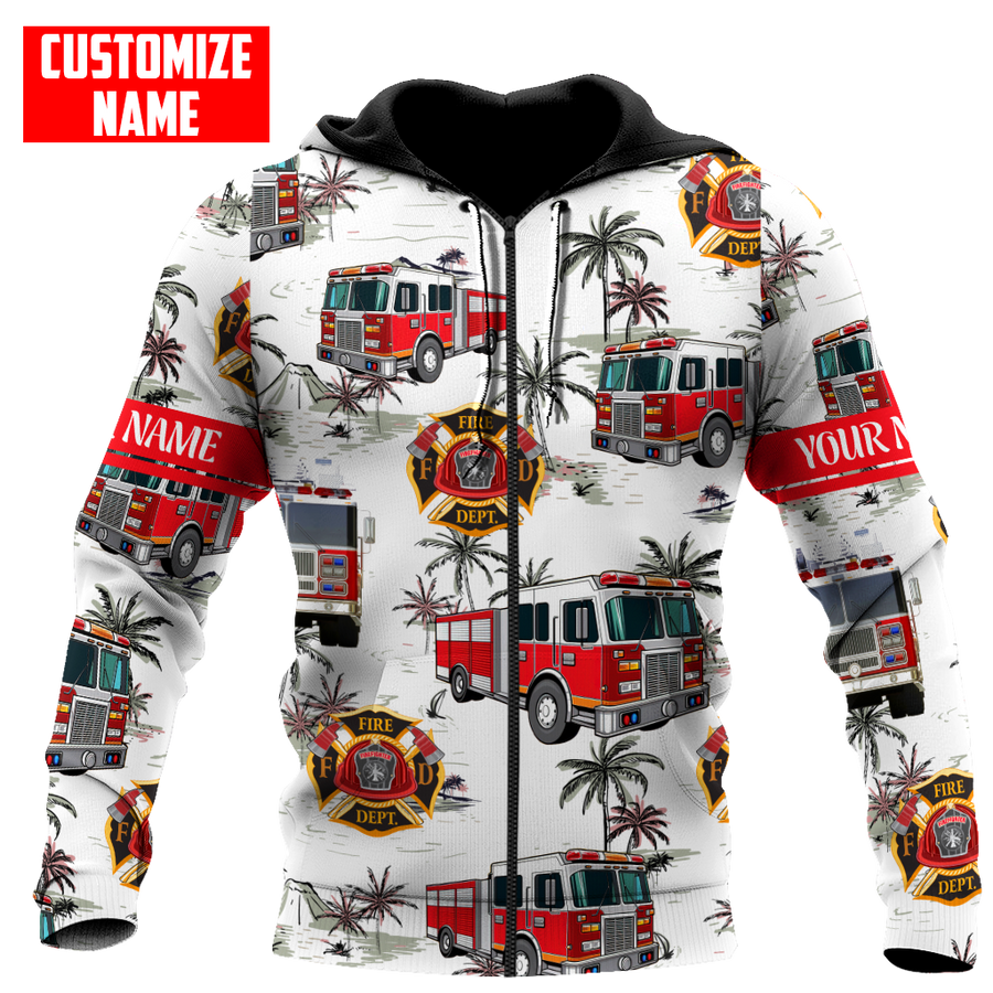 Customize Name Firefigher Hoodie For Men And Women