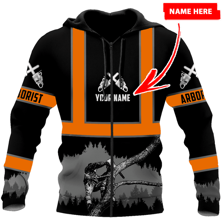 Arborist 3D Unisex Hoodie Custom Name