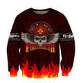 Cool Skull Firefighter Hoodie For Men And Women