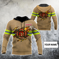 Customize Name Firefighter Hoodie For Men And Women