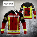 Customize Name Firefighter Hoodie For Men And Women