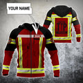 Customize Name Firefighter Hoodie For Men And Women