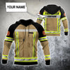 Customize Name Firefighter 3D All Printed Hoodie For Men And Women